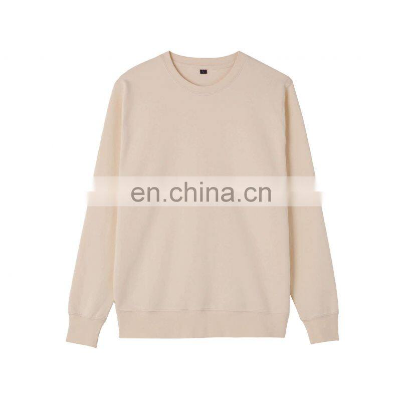 Custom round neck fashion brand sweater men's long-sleeved solid color pullover