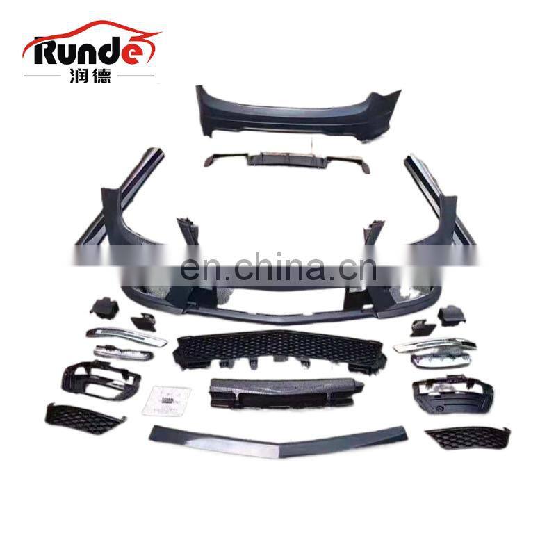Runde High Quality Body Kit with Front Rear Bumper Side Skirts For 2007-2014 Mercedes-Benz C-CLASS (W204) Upgrade to C63 body kit