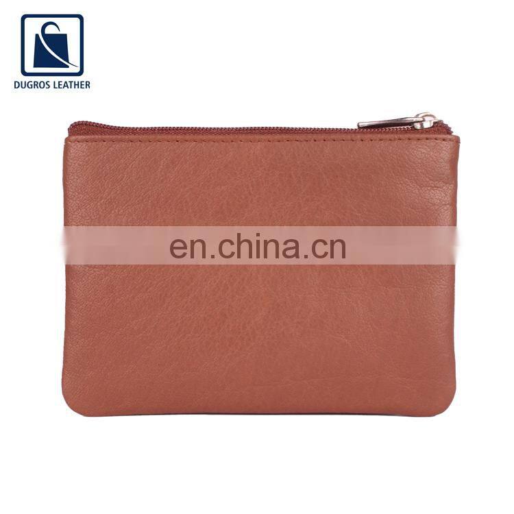 Premium Quality Hot Selling Nickle Fitting Zipper Closure Type Genuine Leather Key Case for Wholesale Purchase