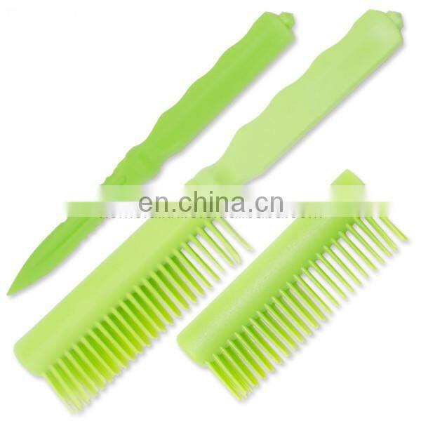 9 Inch plastic handle knife with plastic fixed blade knife for gift