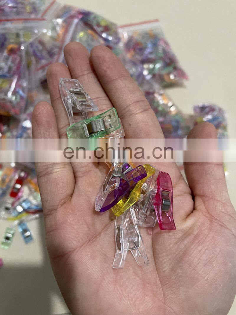 Job Foot Case Multicolor Plastic Clips Hemming Sewing Tools Sewing Accessories