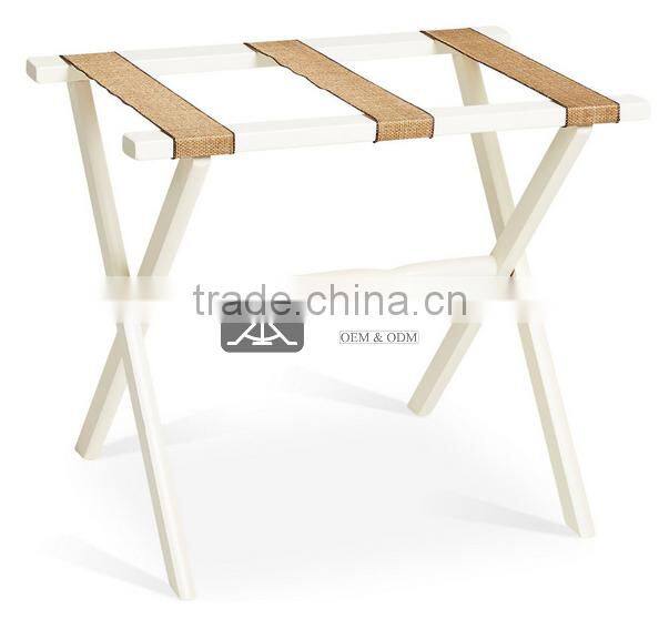 LG-028 Custom Made Modern Solid Wood Bedroom Luggage Stand For Hotel