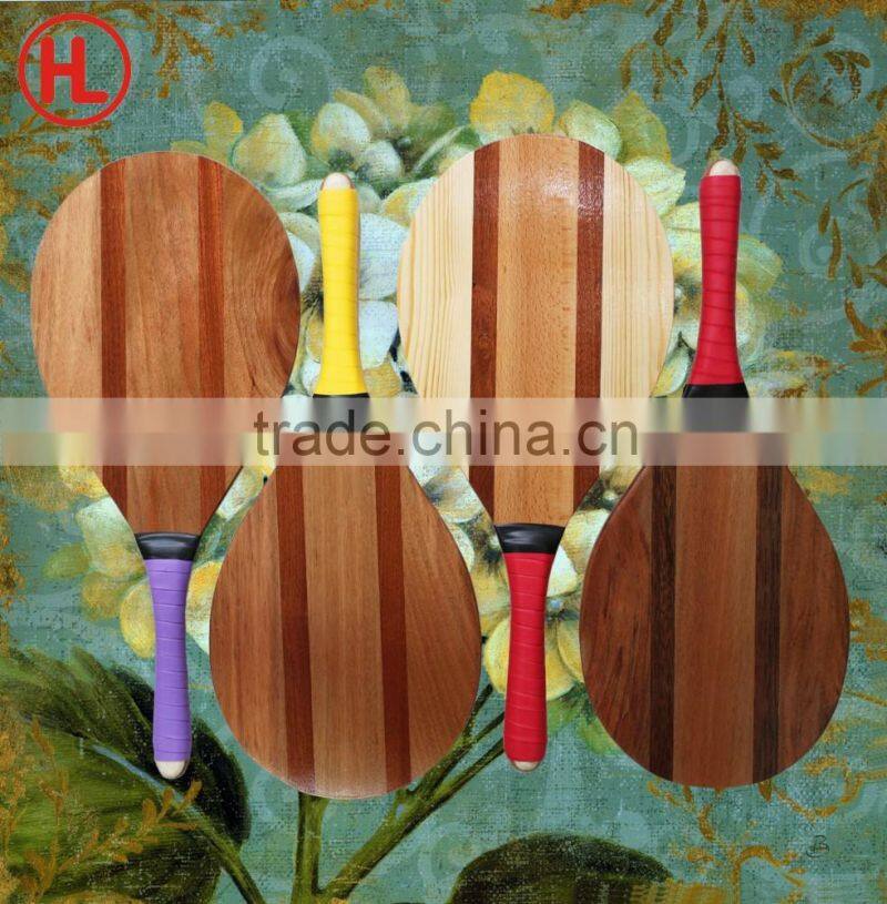 Frescobol game brand new panel solid wood beach tennis racket/beach bat/beach paddle