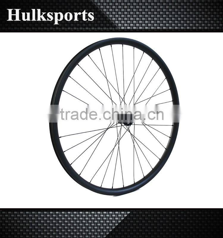 Hot selling carbon disc brake wheels 27.5er Mountain Bike MTB hookless Wheelset 35mm width Bicycle