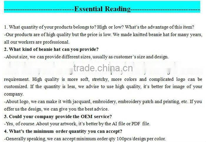 jacquard winter custom flat brim cap