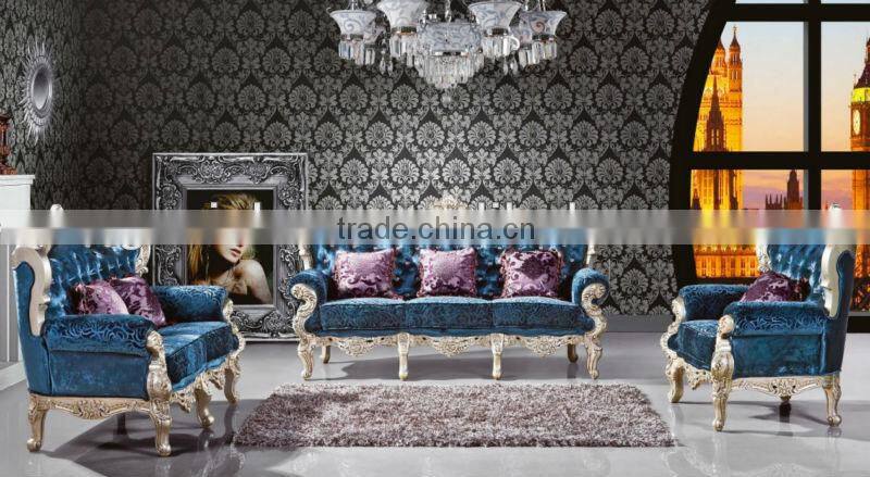 solid wood with hand crave classical sofa luxury