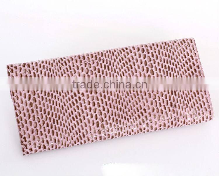 Fake snake leather women wallet