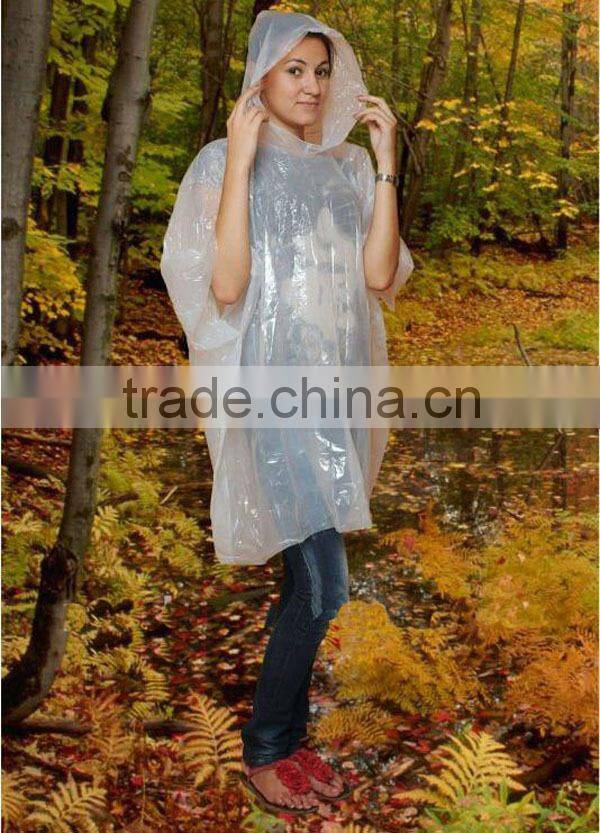 Women Custom Printed Emergency Black Poncho Raincoat