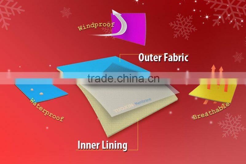 TPU Laminated Polyester 4 Way Stretch Fabric for Soft Shell