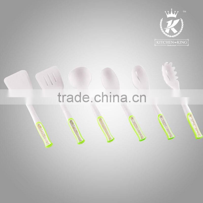 KITCHEN KING 7 pcs nylon utensils set with plastick holder FDA/LFGB quality