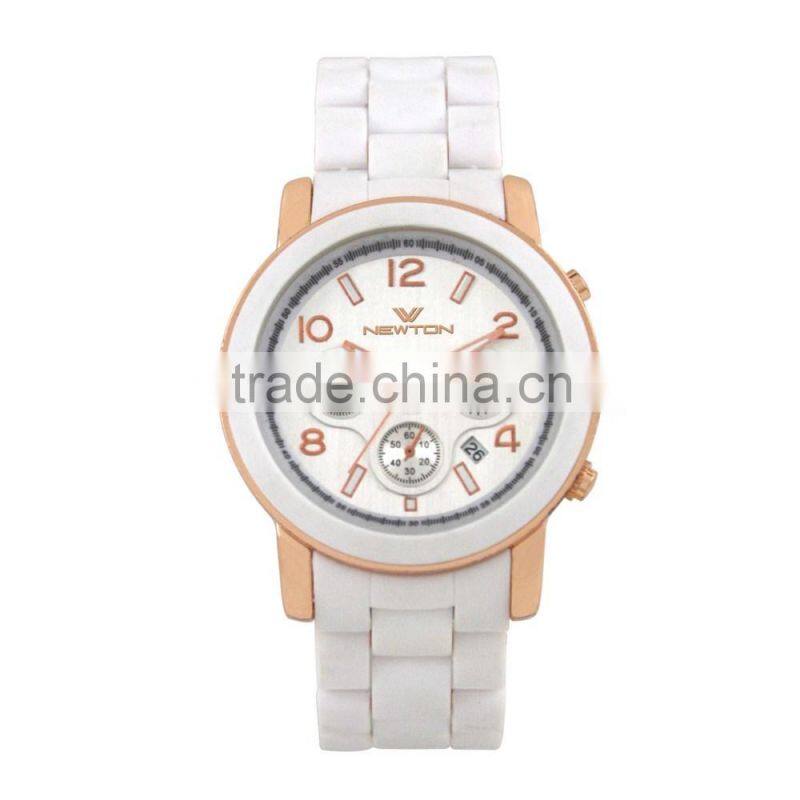 FT1305_WH - White Colorful 3 hands with ABS band quartz watch and price