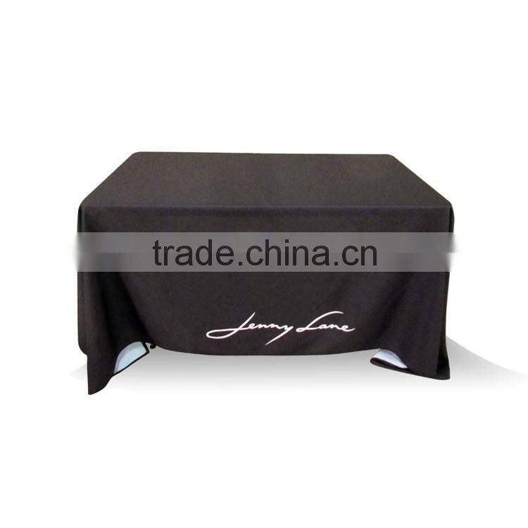 Cheap polyester dinner rosette table runners for wedding in china