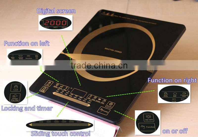 electric stainless steel large induction cooker