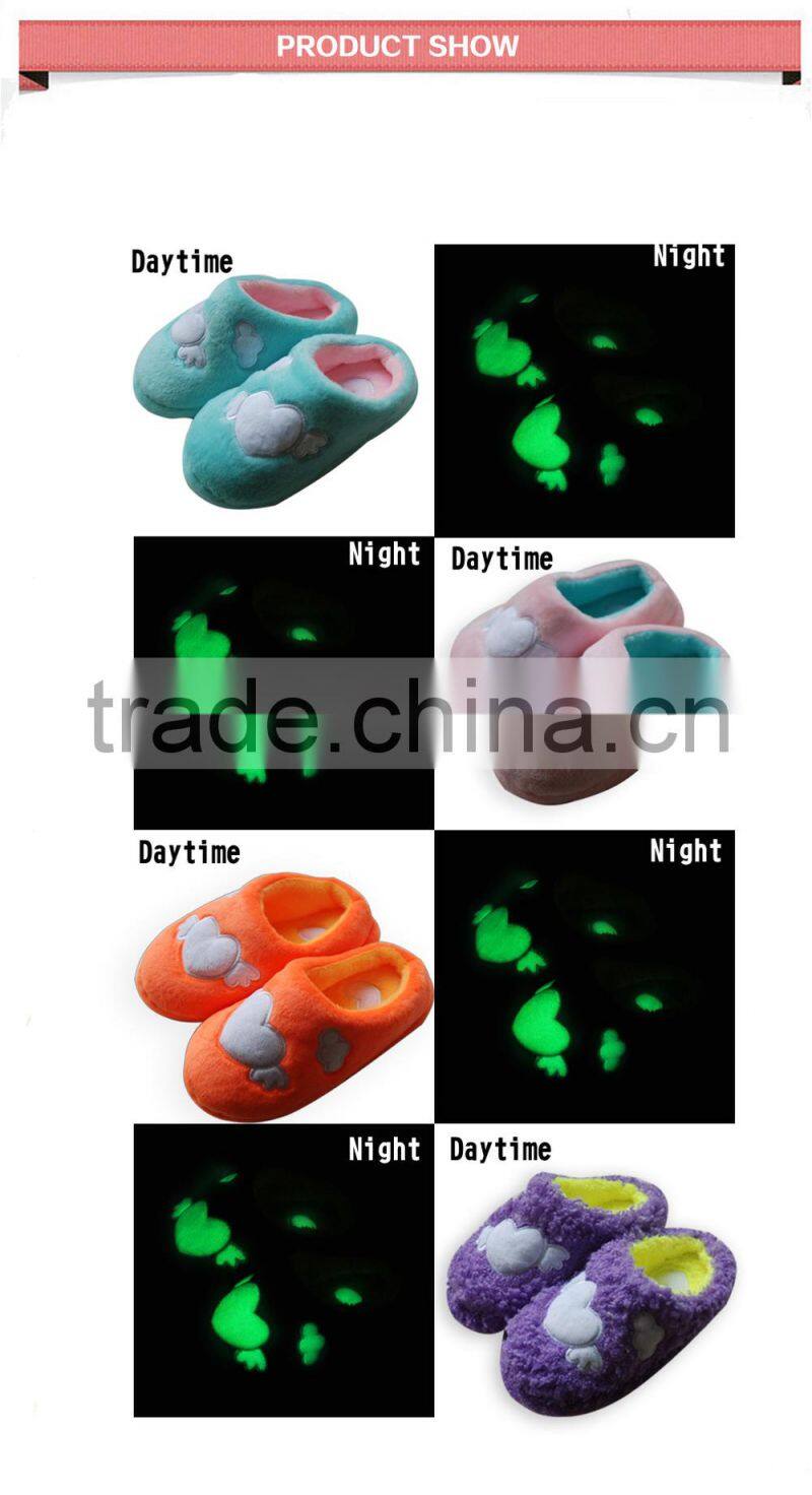 2015 new designs oem fashion warm soft luminous shoes for kids