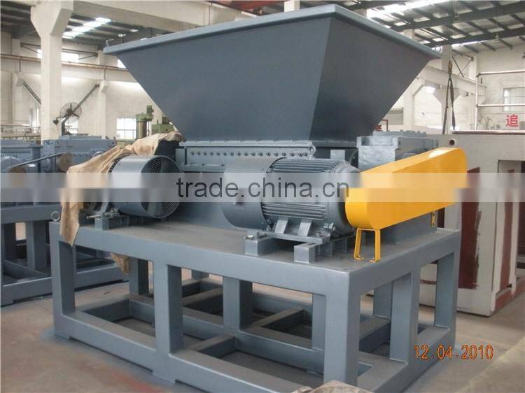 plastic shredder two shaft machine crusher