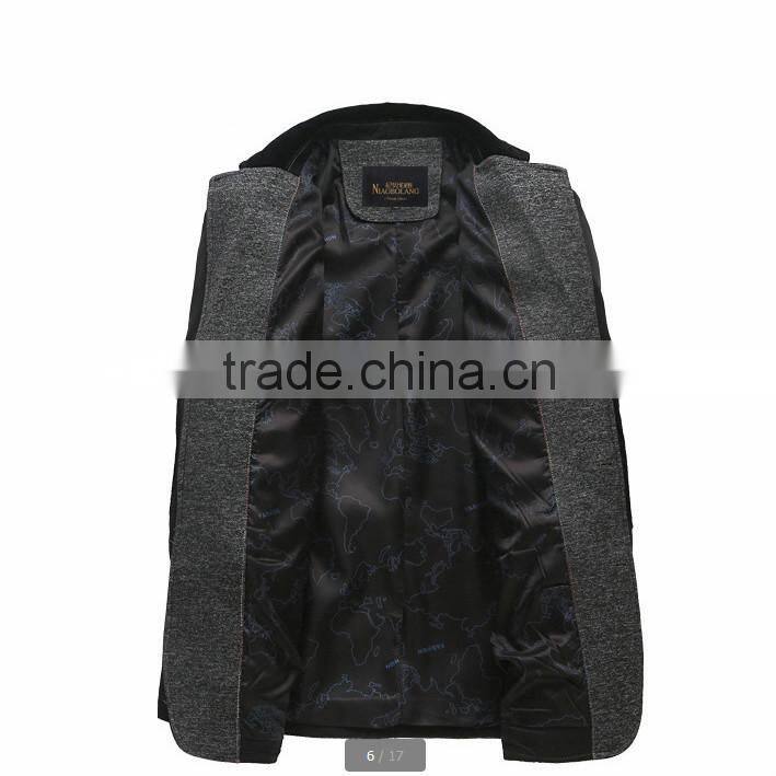 Lapel Classic Suit Men Jacket with 100% Polyester