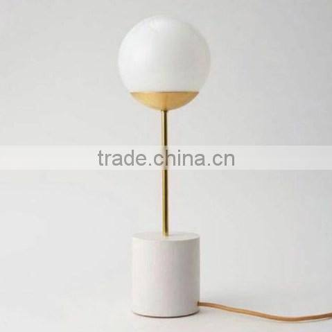 led table lamp with glass ball for shop decor china supplier