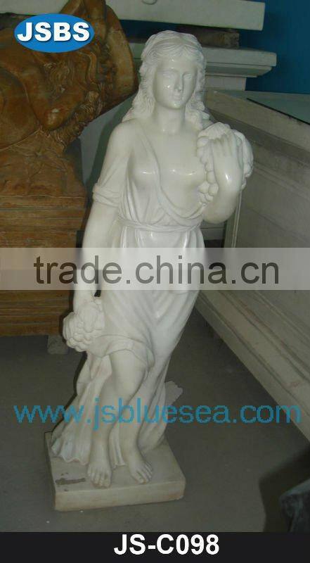 Marble virginal lady sculpture