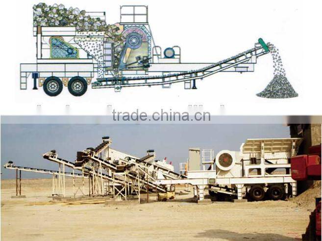 Portable track small mobile crusher for sale