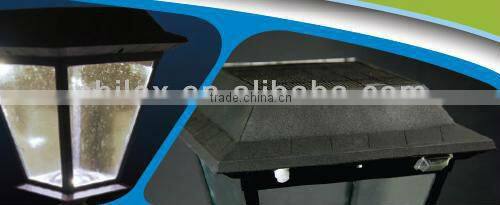 Outdoor wall mounted motion activated solar LED garden latern light
