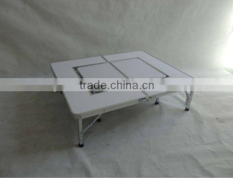 fold up Barbecue BBQ side Table with iron pan&lamp holder