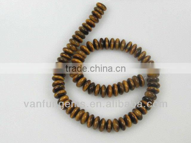 Gemstone gold sand stone rondelle beads for jewelry