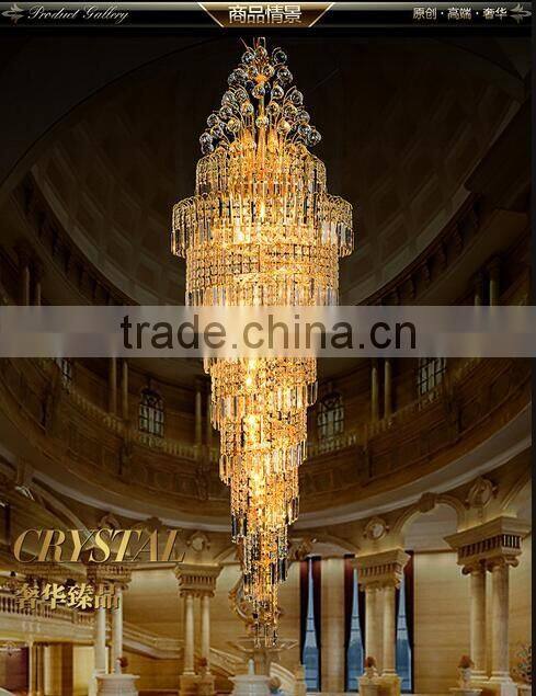 Large Luxury K9 Crystal Chandelier Lighting for Hotel Lobby Decor