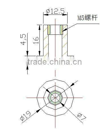 Square Metal Pipe Fitting Plug With Thread,Rubber/plastic stopper for automobile