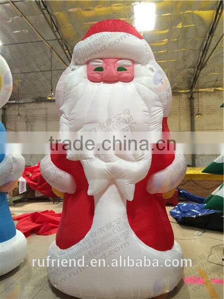 2015 best selling LED Christmas inflatable decorations inflatable Santa Claus