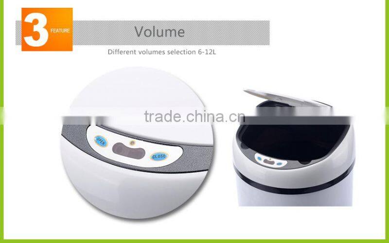 auto electric waste bins plastic, without metal clean trash cans