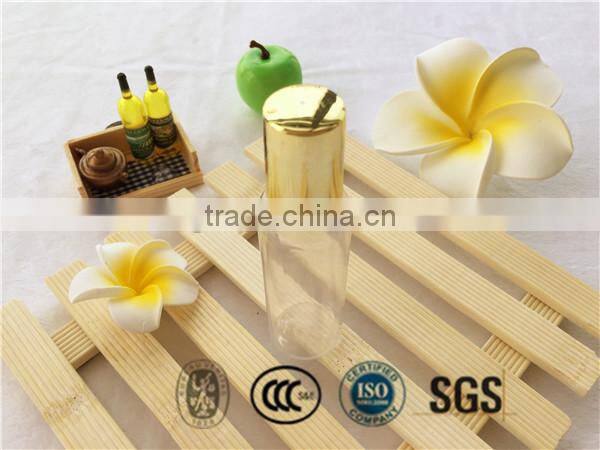 Wholesale 35ml hotel body wash bottle with gold cap