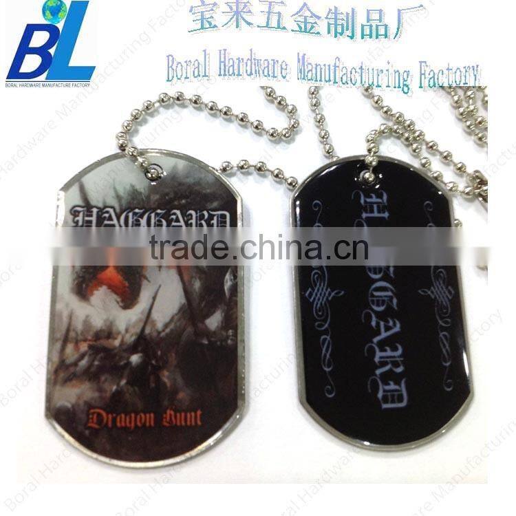 Sprayed metal metaza dog tags