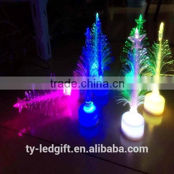 Wholesale fiber optic colorful tree mini christmas led tree