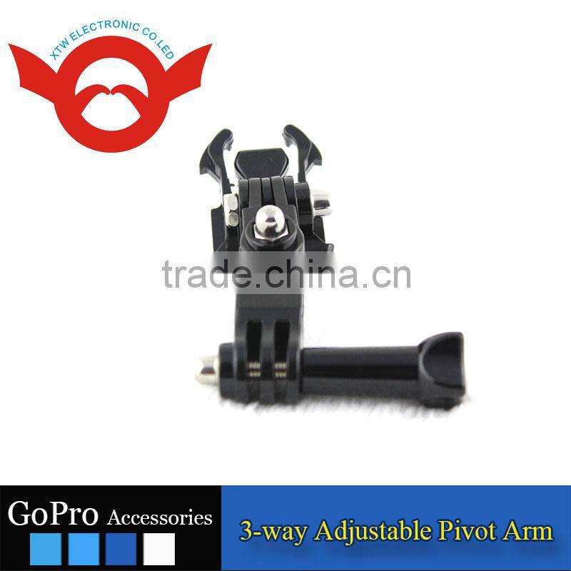 3-way Adjustable Pivot Arm for Gopro Hero 2/3/3+/4/4 Session