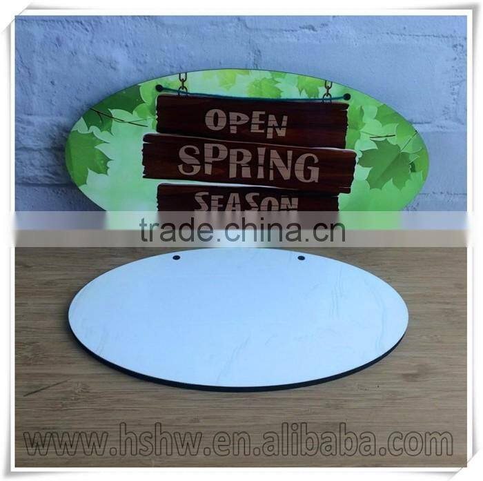 Sublimation Blank MDF Door Plaque For heat press