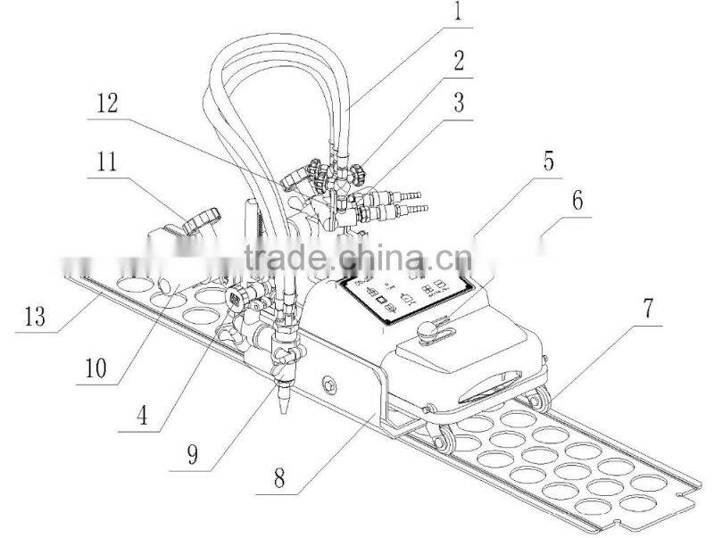 New Straight Line Gas Flame Cutter Machine