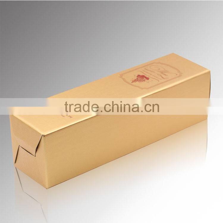 Corrugated portable custom paper wine box bottle packaging custom high quality wine gift box packaging