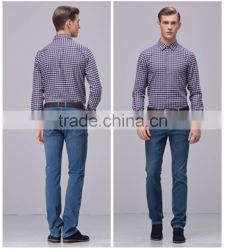 Light blue men jeans fashion autumn apring cotton 4 pocket vintage blue basic mens denim jeans with skinny leg and 3d whiskers