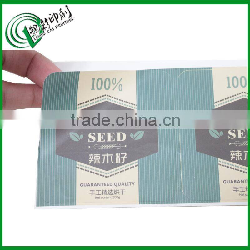 Moringa seeds private label, self adhesive stickers for organic food