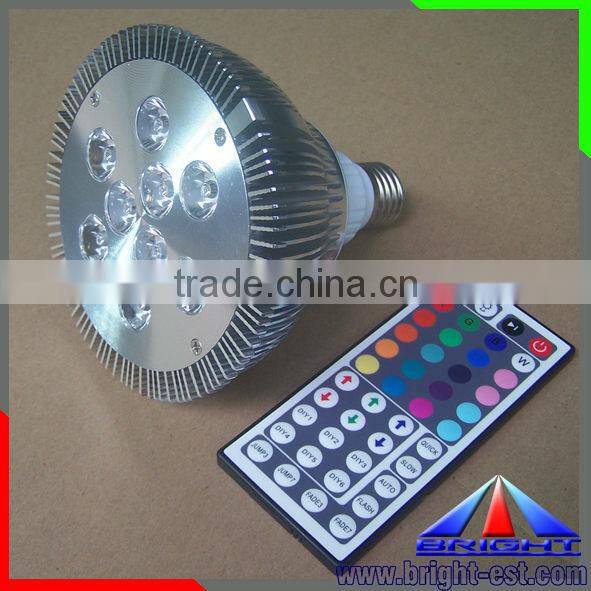 IR rgb E27 led spotlight 9W led outdoor spotlight AC100-240V