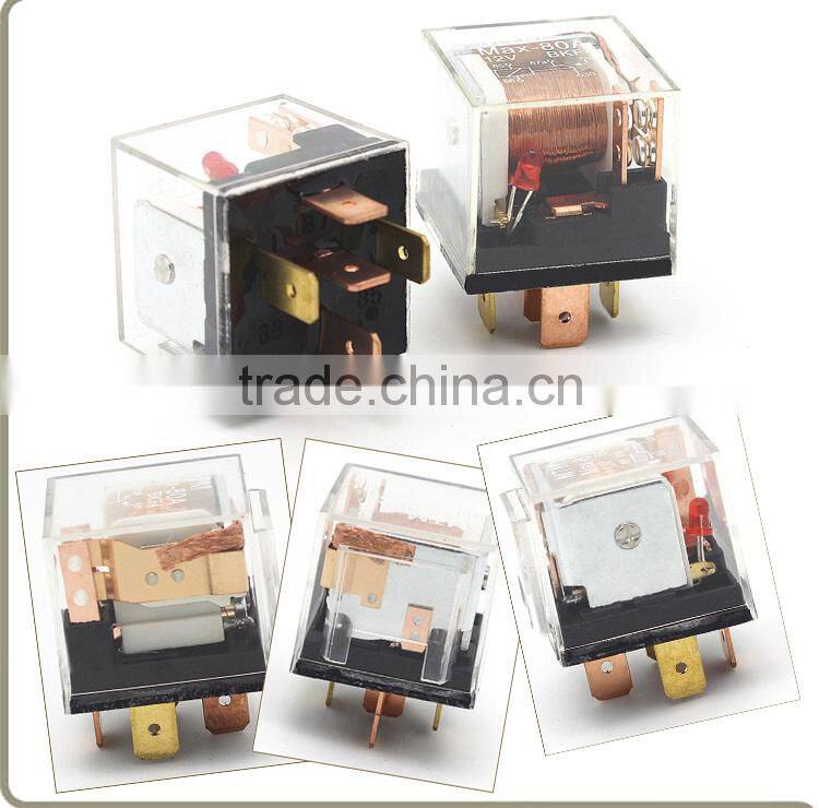 Transparent automotive relay with iron backrest, iron blade auto relay