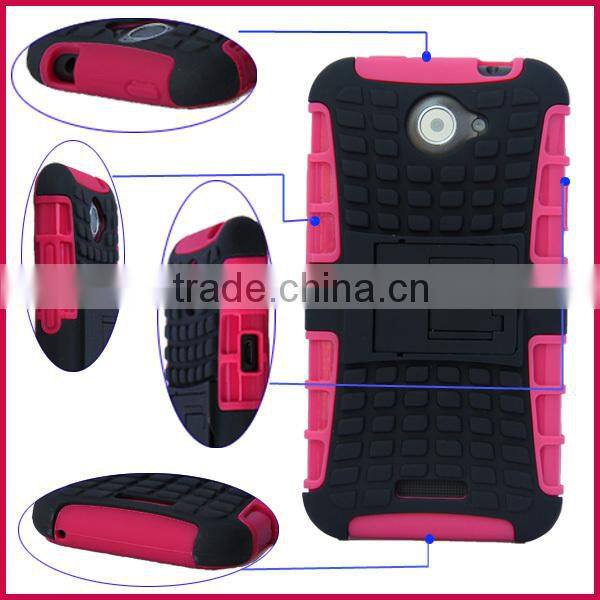 Particular design Tough hard smart Shockproof Armor Cover case rugged heavy duty Case Dual Layer for HTC ONE