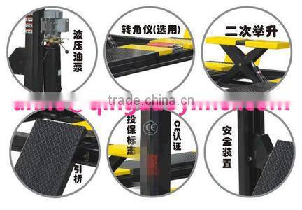 The stainless machine small platform shear type plate scissor hydraulic electrical elevator for auto repair