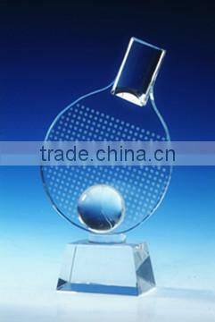 clear crystal award trophy