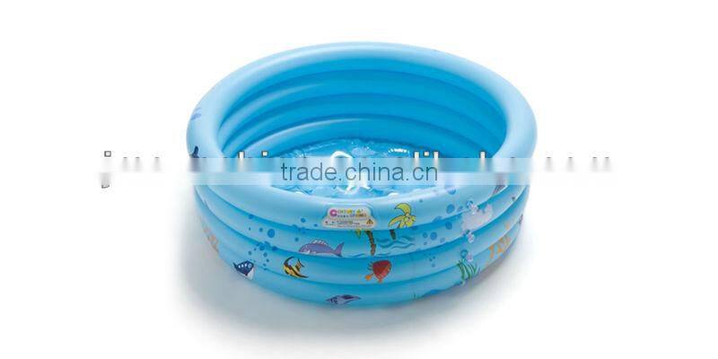 yellow flower pvc inflatable round swimming pool