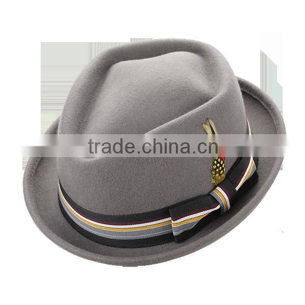 Wool felt trilby hat