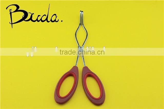 Best sell Bouda kitchen and BBQ grill tong scissors tong BD-K9016