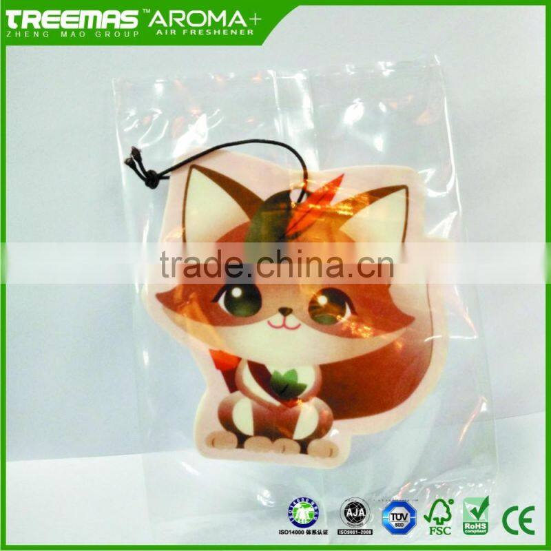 OEM aroma unique car air freshener with long lasting fragrance logo printing