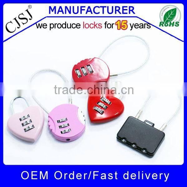 Free Sample!! OEM Factory Wholesale password lock for luggage bag