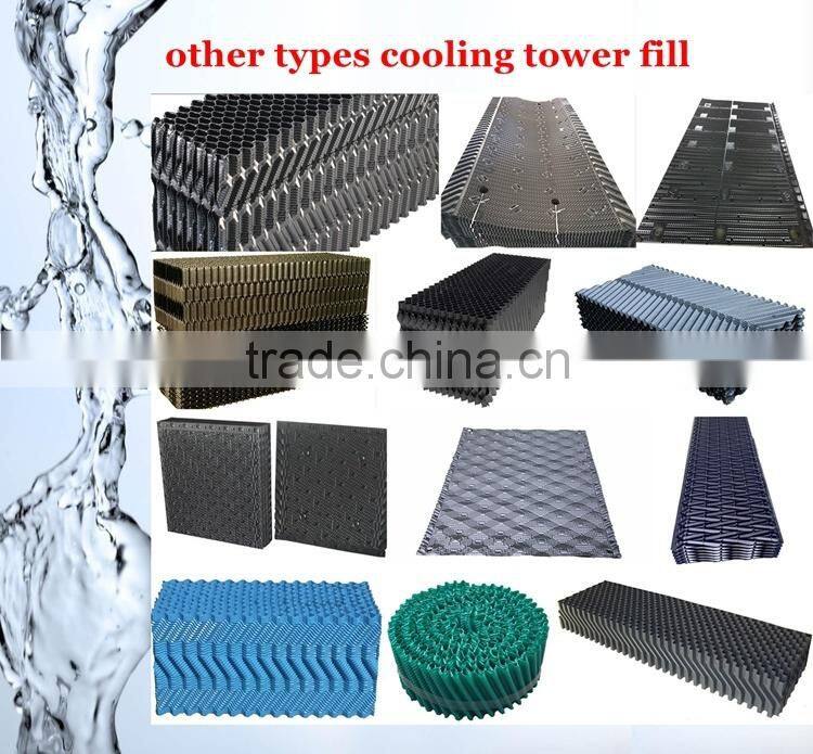 Counter Flow Cooling Tower Pack Fill,Cross Fluted Infill Media 19mm pitch